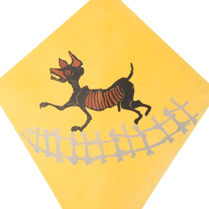 Papalote grande con diseño de Francisco Toledo