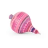 Large wooden spinning top with alebrije-like decoration