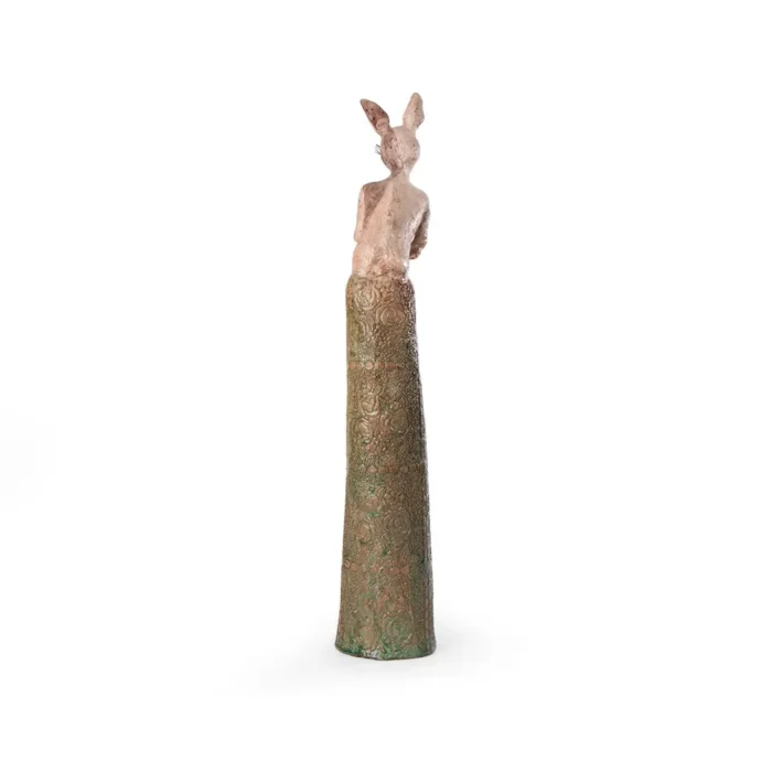 Coneja nahual de barro vidriado