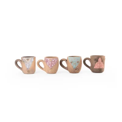 Taza para expreso de barro natural