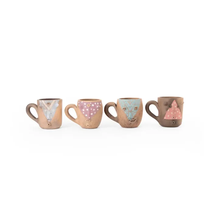 Taza para expreso de barro natural