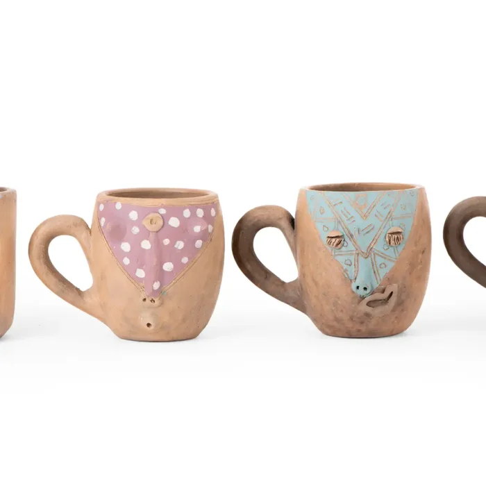 Taza para expreso de barro natural