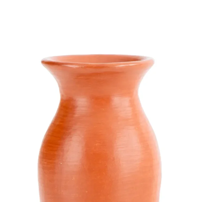 Florero de barro rojo