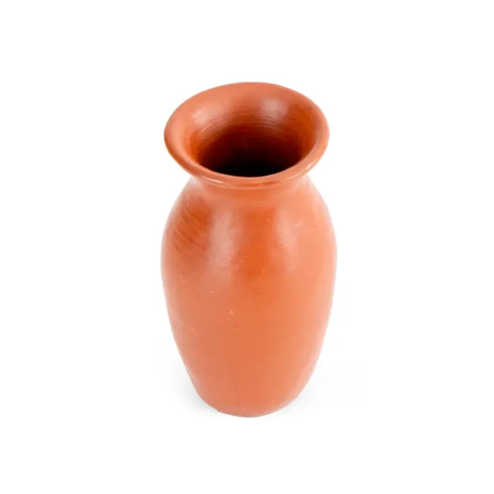 Florero de barro rojo