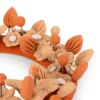 Christmas wreath of pastillage