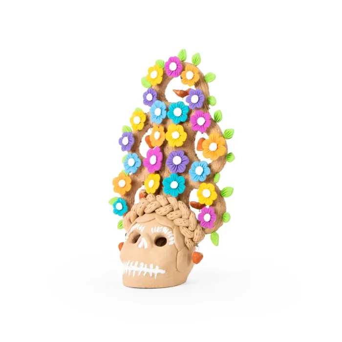 Árbol calavera de colores grande