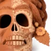 Large red clay skull